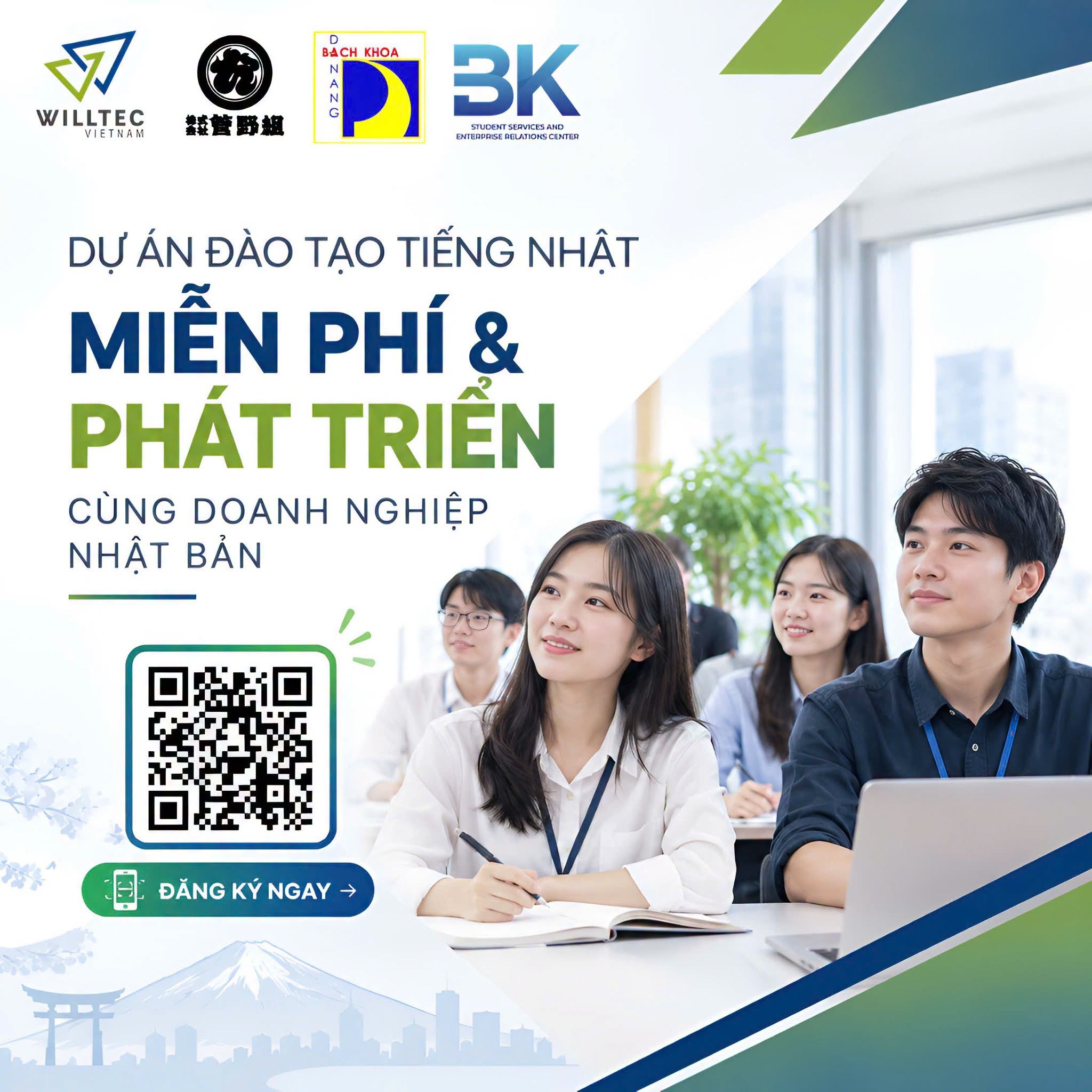 Cơ hội việc làm và chương trình đào tạo tiếng Nhật miễn phí dành cho sinh viên Khoa Xây dựng